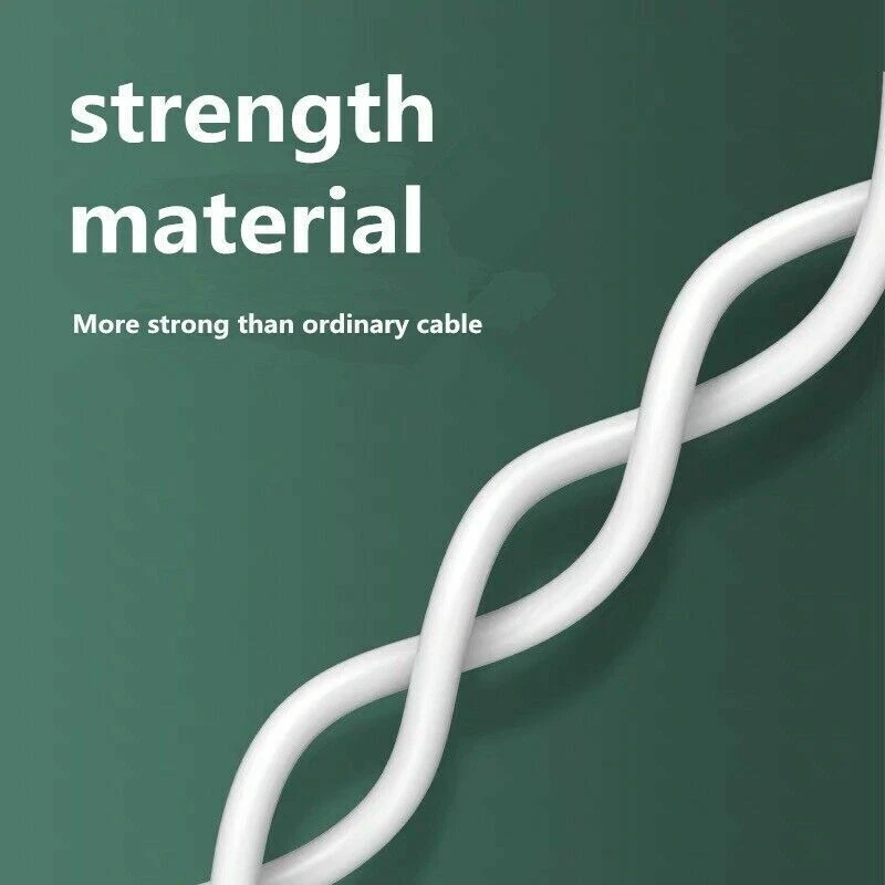 LOTE USB C Tipo C Cable de Carga Rápida de Datos para Teléfonos Samsung LG Tabletas Android Foto 4 de 4