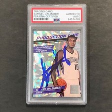 2010-11 Donruss Production Line #36 Samuel Dalembert Signed Card AUTO PSA Slabbe