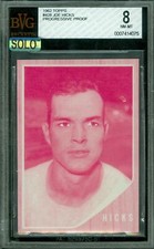 1962 TTOPPS ARCHIVE PROOF LOA #428 JOE HICKS  BGS 8 MAC SOLO FINEST $600 CARD *