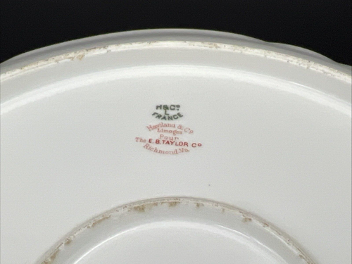 Early Haviland H&Co for EB Taylor Schleiger 271C 14" Round Chop Plate Platter - Picture 10 of 12