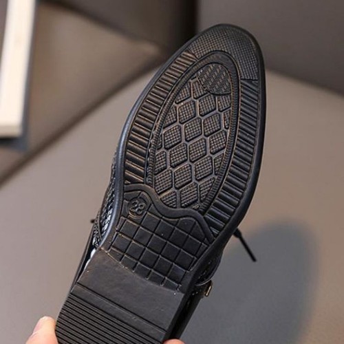 Boys Kids Formal Oxford Sole School Shoes Wedding Party Prom Dance Dress Shoes - Picture 10 of 17