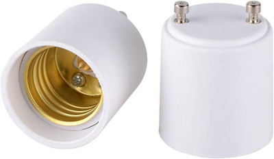 GU24 to E27 E26 Adapter for LED Bulb, GU24 to Medium Base Converts Your Pin Base