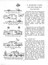 MAKING CARS c 1965 ART ILLUSTRATION PRINT 