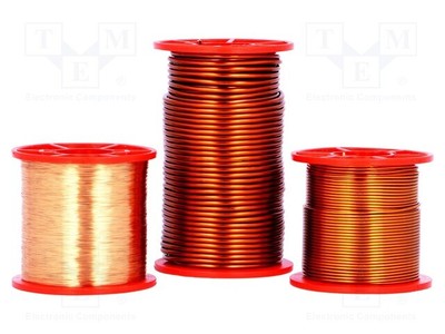 Winding wire simply emelled 0.25kg 1.5mm max.200°C wire: Cu 1030 1500 44 Wic
