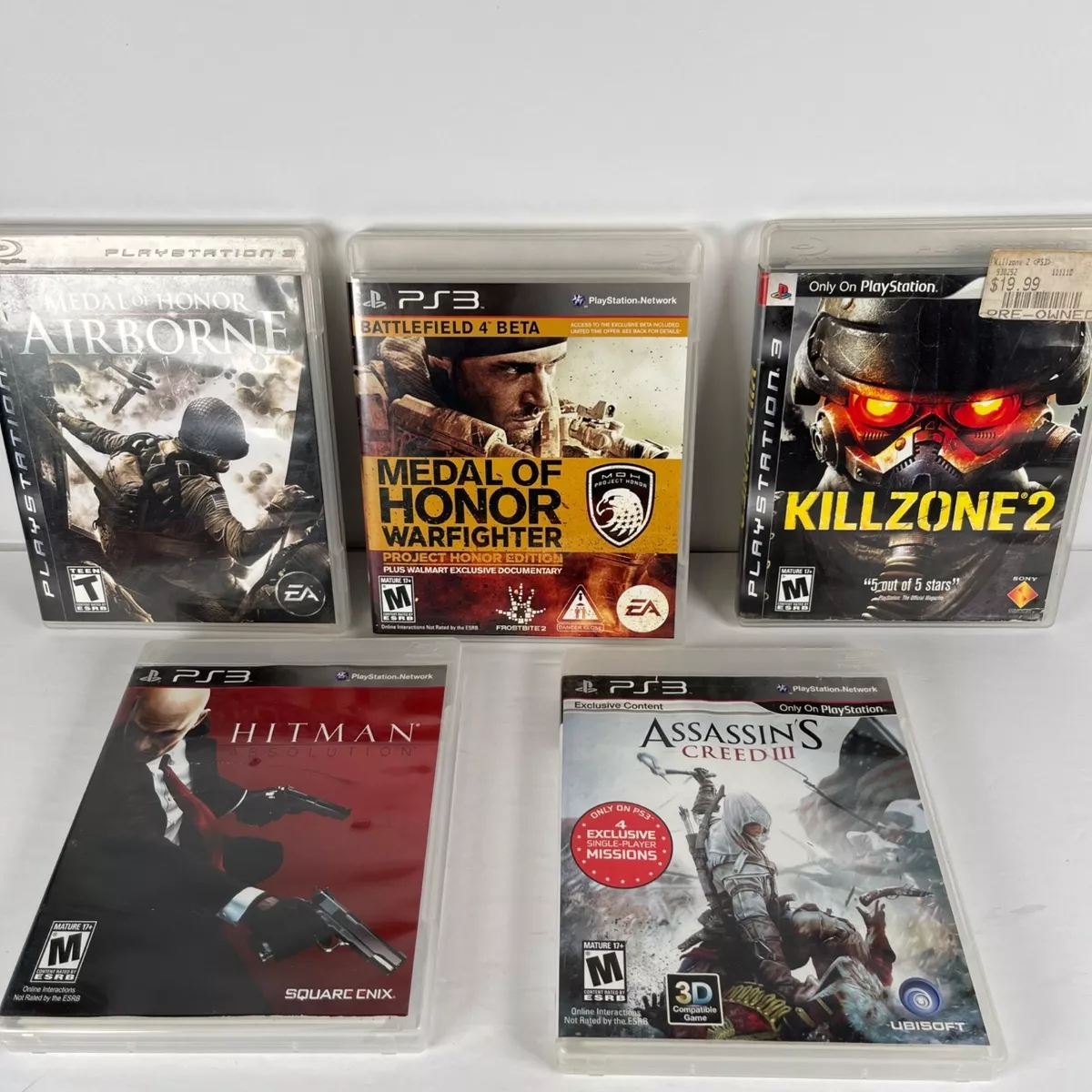 Killzone 3 (Complete) + Battlefield 4 (No Manual) PS3 Game Lot