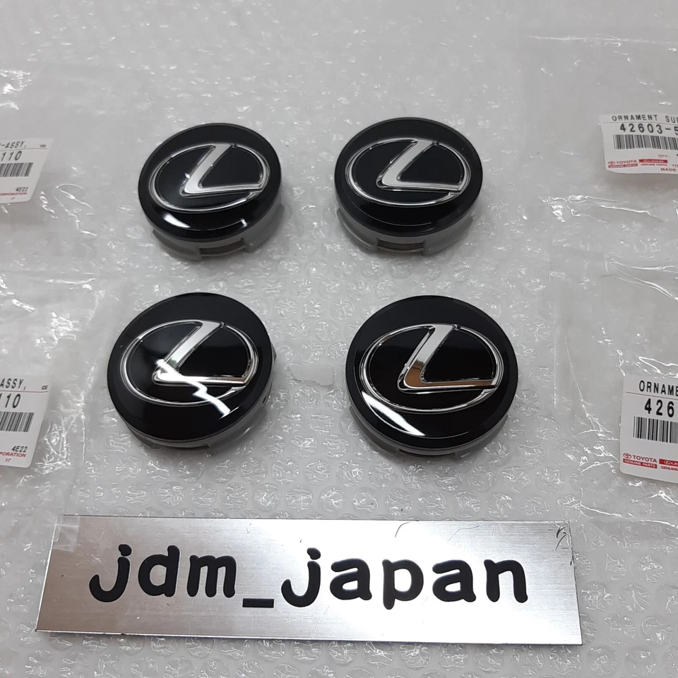 Juego de tapacubos centrales de rueda originales Toyota Lexus-IS, RC,GS,LS,LFA,RX,NX 42603-53110×4 Foto 4 de 4