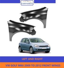 VW GOLF MK6 FRONT WING 2008 - 2013 PAIR LEFT AND RIGHT BOTH SIDE PRIMED OE SPEC