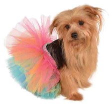Tutu Skirt Ballerina Dancer Fancy Dress Halloween Pet Dog Cat Costume 8 COLORS