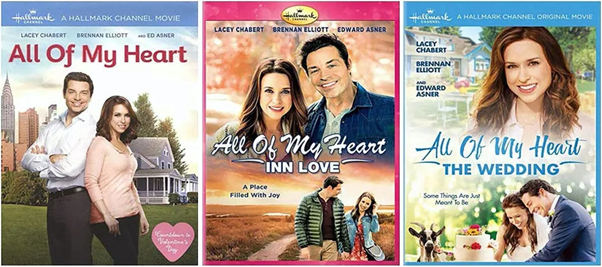 All of My Heart Complete Hallmark TV Movie Series 1 3 DVD Inn Love Wedding