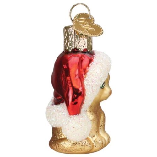 Old World Christmas Gumdrops Mini Santa's Kitten Glass Ornament 2 inch Miniature - Picture 5 of 6