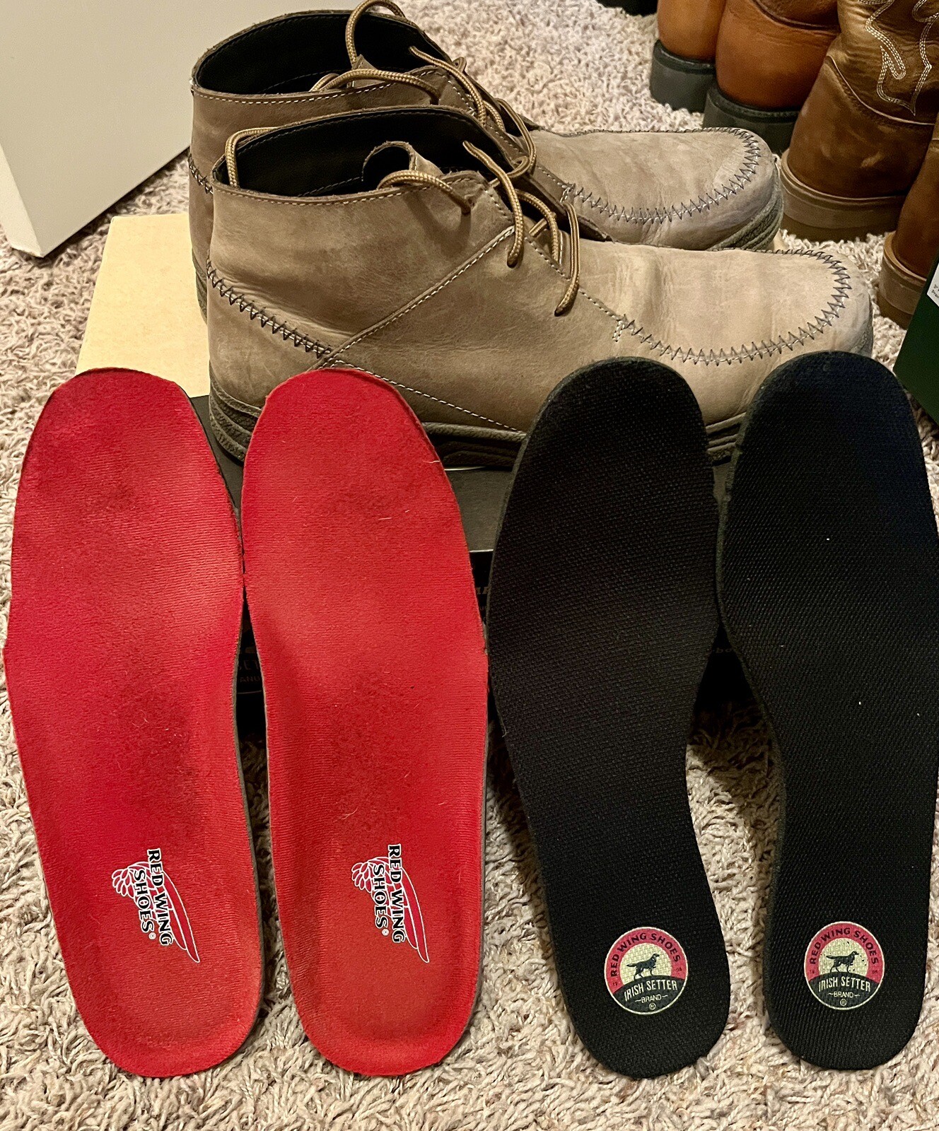 Men’s Red Wing Irish Setter Chukka Boots Size 10. BONUS INSOLES. Worn