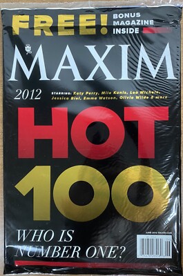 Maxim Magazine June 2012 HOT 100 Katy Perry, Mila Kunis, Jessica Biel Sealed