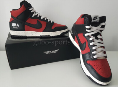 Nike Dunk HI 1985 / U Gym Red Black White Größe 41 schwarz rot weiß DD9401 600