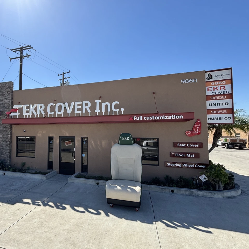 EKR Custom Fit 2018-2022 Honda Accord Seat Covers 5-Seater Full Set Leather Red - Image 2 of 4