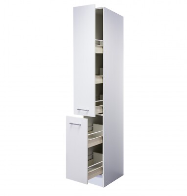 Apothekerschrank Hochschrank Küche Weiß 30 cm - Toska | eBay