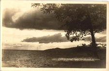 A Stormy Sunset English Bay Vancouver BC RPPC Real Photo Postcard 1910s-20s