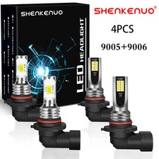 9005 9006 Led Headlight Bubls Kit For 1990-2008 Honda Accord Dx Ex Se Ex-l Lx