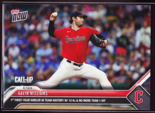 2023 Topps Now 670 Gavin Williams
