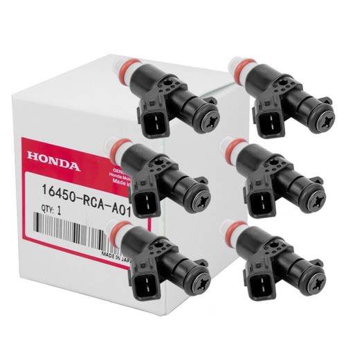 6PCS 16450RCAA01 Fuel Injectors For HONDA ACURA MDX TL Accord Pilot 8