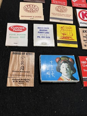 Lot of 19 Vintage Assorted Advertising Matchbooks w/Matches