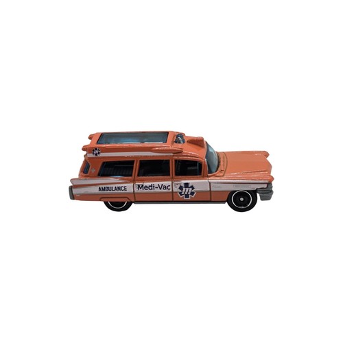 2024 Matchbox '63 Cadillac Ambulance - Orange - Coffee Cruisers V - Loose - Picture 4 of 4