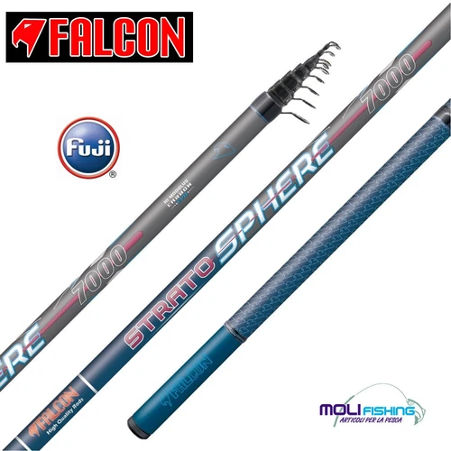Fishing Rod Bolognese Fishing Falcon Stratosphere Bolo 7 M Action Tip 20 Gr Fuji