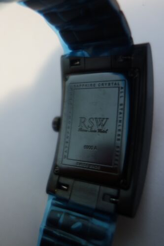 RAMA SCHWEIZER UHR RSW DAMEN schwarz/silber EDELSTAHL UHR NEU 770 $ - Bild 3 von 4