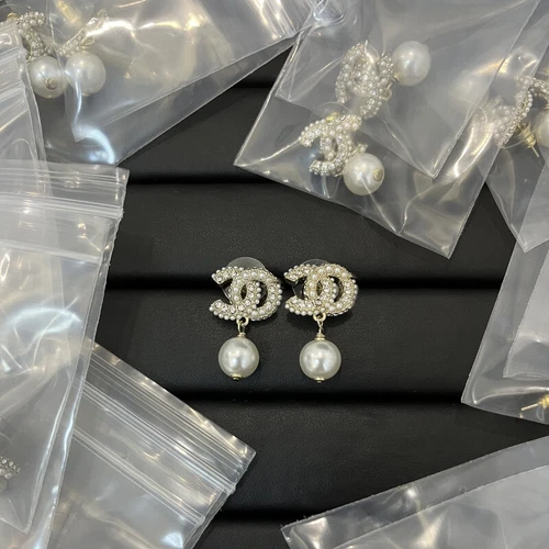 Earrings Women Fashion Circle Wedding Pearl Charms Jewelry Stud Crystal Dangle ^ - Picture 4 of 41