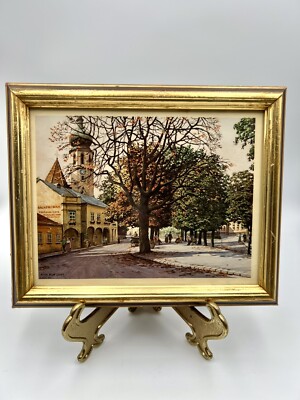 Beautiful Vintage Framed Art Print by Rich Pokorny 7  x 9 