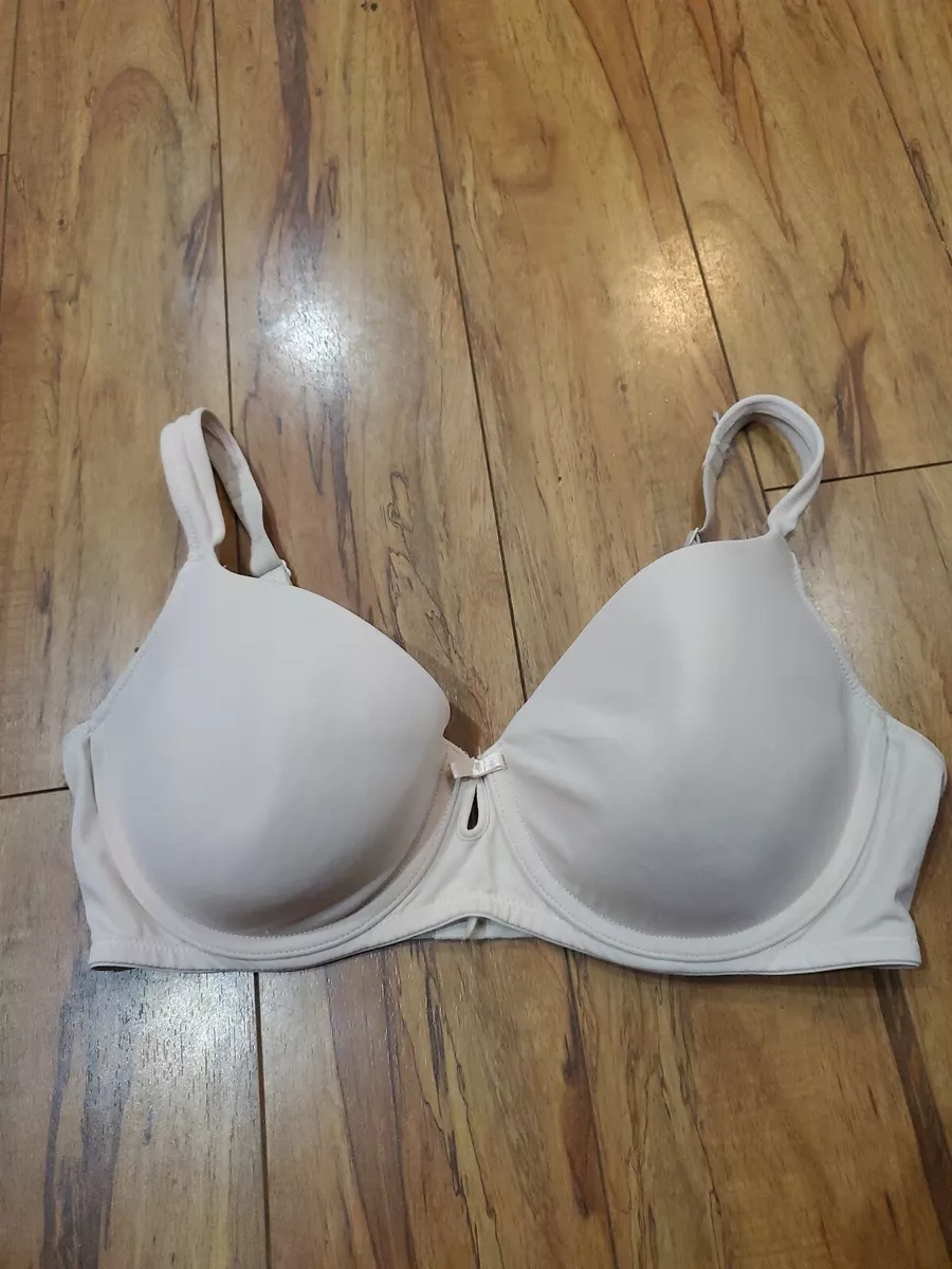 ellen tracy beige lightly lined underwire bra size 36d