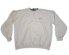 Vintage Gant USA White Embroidered Crewneck Sweatshirt Size L