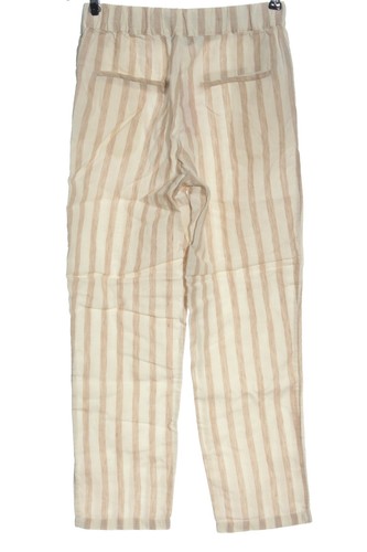 MANGO Pantalón de lino Mujeres Talla EU 34 blanco puro-nude look casual - Imagen 5 de 5