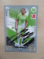 Moritz Jenz autograph signed TC Topps Bundesliga "VFL Wolfsburg 2023/24"