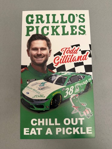 Todd Gilliland #38 2024 Grillos Pickles Nascar Hero Card