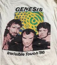 GENESIS Vintage Original 1986 INVISIBLE TOUCH CONCERT TOUR SHIRT