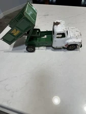 VINTAGE BUDDY L SCOOP N DUMP PRESSED STEEL TOY DUMP TRUCK 1950'S-1960'S Green