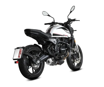Echappement Storm Mivv Silenc Oval Nero Inox Moto Morini SEIEMMEZZO ST 2022 2024 - Photo 1/4