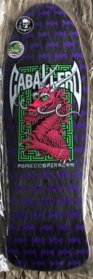 Powell Peralta Caballero Bat Wings Dragon Street Deck - Black Stain 2023