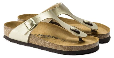 BIRKENSTOCK 1016108 GIZEH BS Ciabatte Infradito À Enfiler Homme Boucle Gold - Photo 1/4