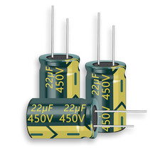 10pcs 450V 22UF Capacitor Kit Long Leads Axial Electrolytic Polarized Capacitors