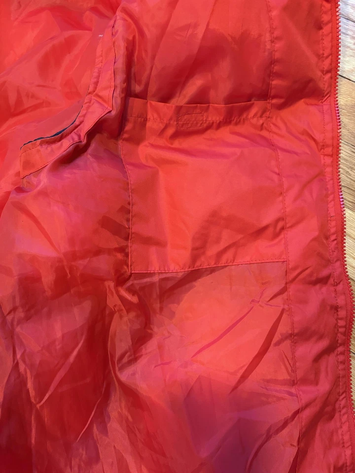 U.S. Polo Assn Vest Mens 2XL Red Navy Puffer Quilted Colorblock Zip Pockets - Image 4 of 4