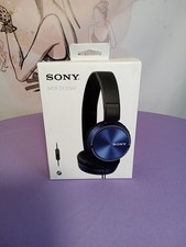 Sony MDR-ZX310AP Wired On-Ear Stereo Headphones 3.5mm Mic/Remote Blue