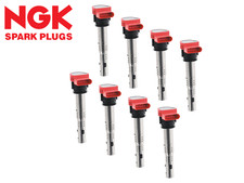 Image of NGK High Performance Ignition Coil Set 8 For Audi Porsche VW Petrol 06D905115
