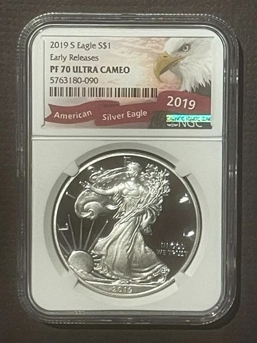 2019-S $1 SILVER AMERICAN EAGLE NGC PF70 Early Releases : 09532