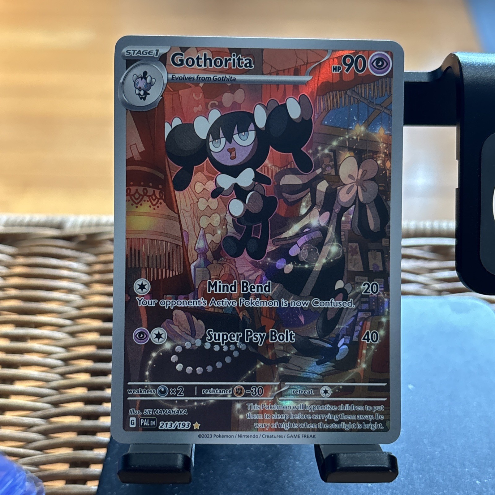 Gothorita, Pokémon SV02: Paldea Evolved Illustration Rare, 213/193 NM