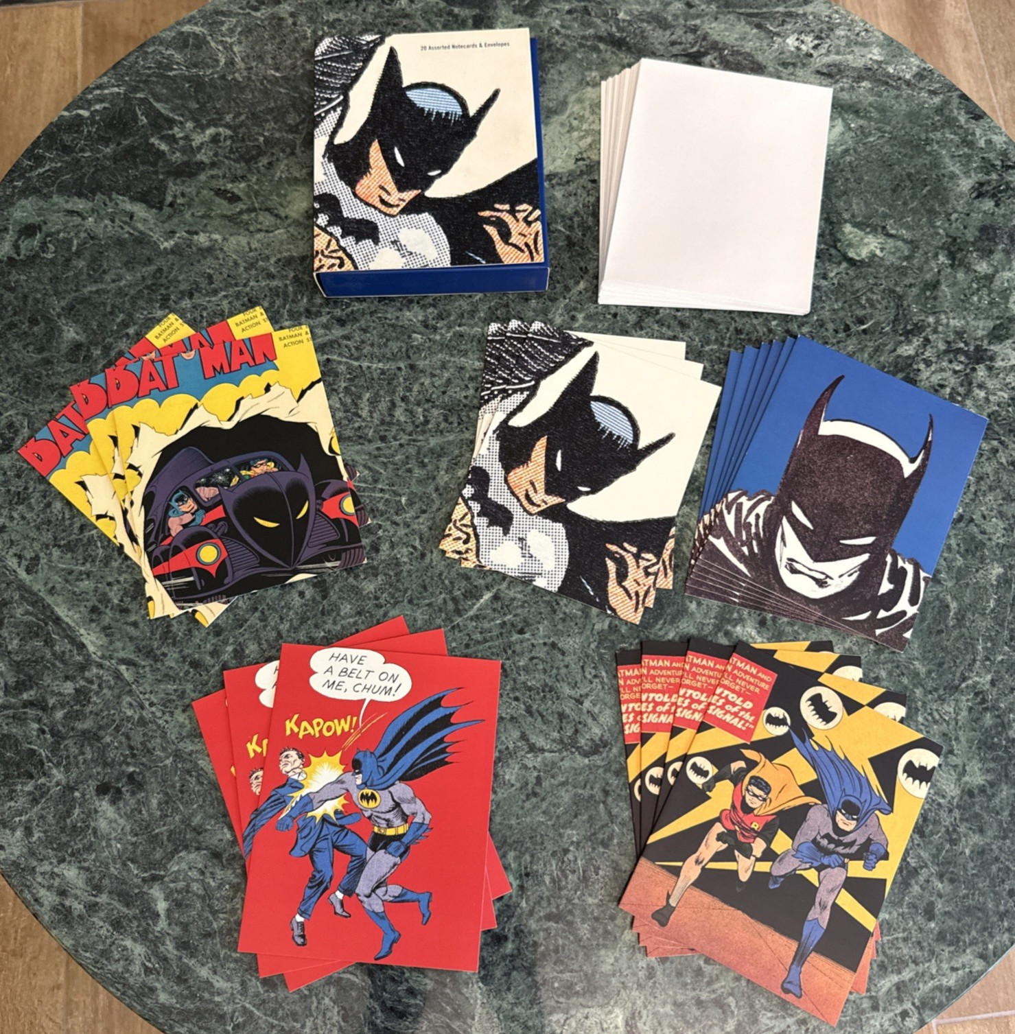 Partial Set of 19 Chronicle Books DC Comics Batman Blank Note Cards 5 Varieties