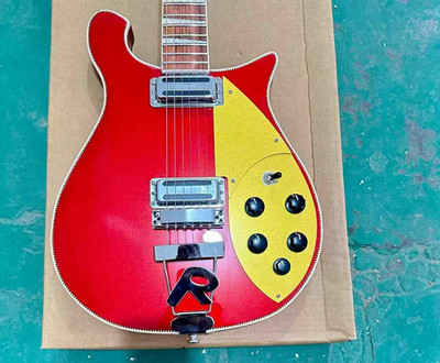 6-String Ricken 660 Style Electric Guitar Chrome Hardware High quality