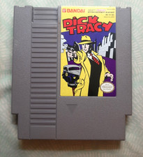 DICK TRACY for Nintendo NES - Lovely label - Tested & working well!