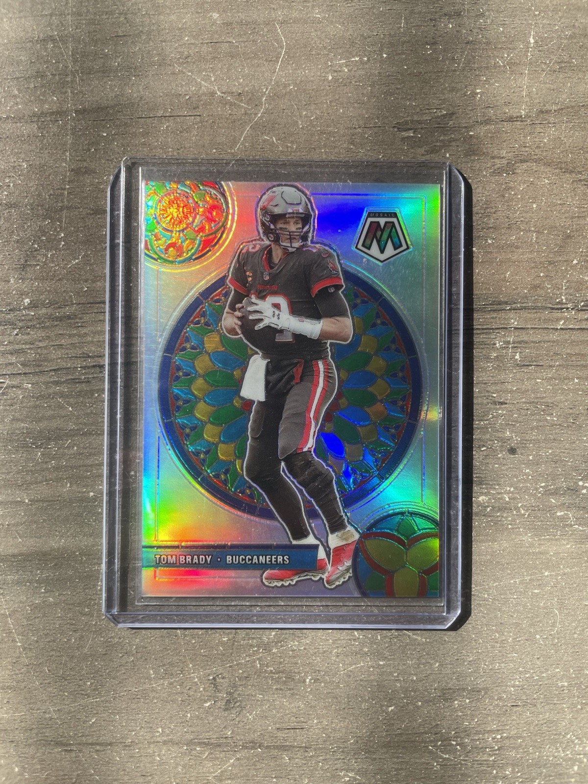 TOM BRADY 2021 MOSAIC STAINED GLASS MOSAIC BUCCANEERS SSP Q2470