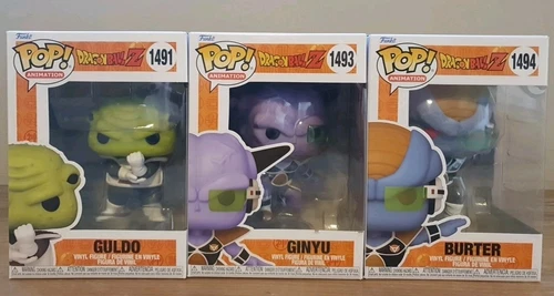 Funko Pop 1491 1493 1494 Dragon Ball Z Guldo Ginyu Burter Juego de 3 Ginyu Force